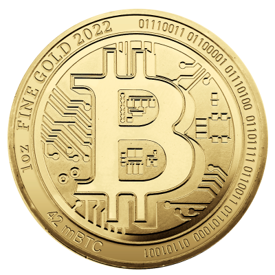 1 oz Bitcoin - front
