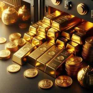 Gold in safe